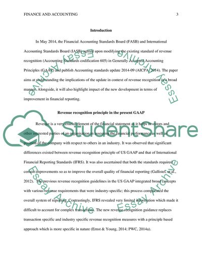 Accounting Standards Update 2014-09 Revenue from Contracts with Customers