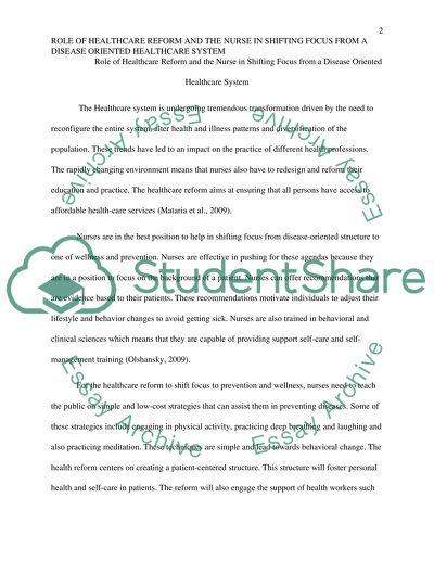 The Future of Nursing in an Evolving Health Care System