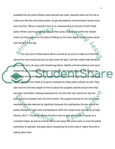 Cultural communications challenges for responding police officers