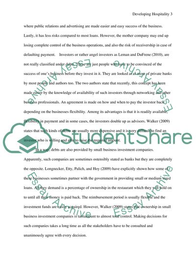 Developing Hospitality Properties