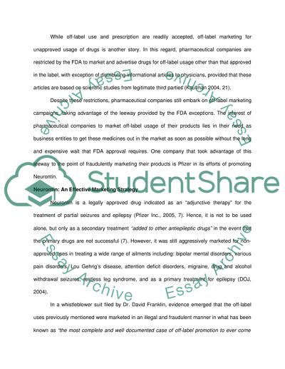 Ethical Issues in Marketing within Pharmaceutical Industry