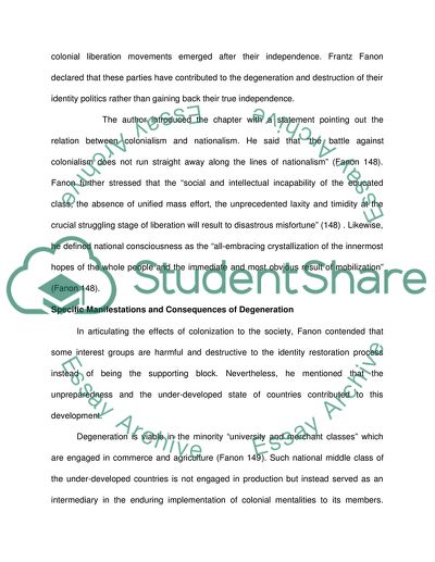 The Pitfalls of National Consciousness