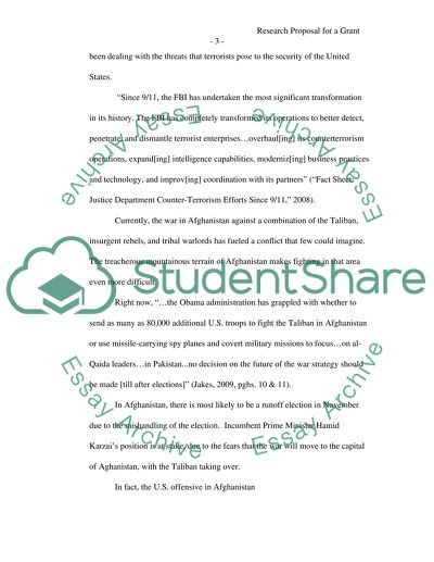 Research Proposal for a Grant