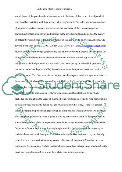 Changes in marketing of beer