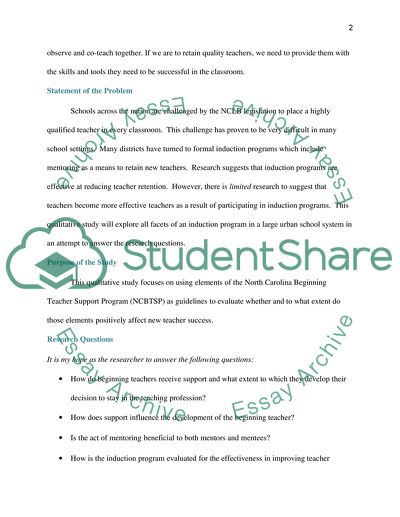 The Impact of New Teacher Induction on Beginning Teachers in Charlotte: Mecklenburg Schools