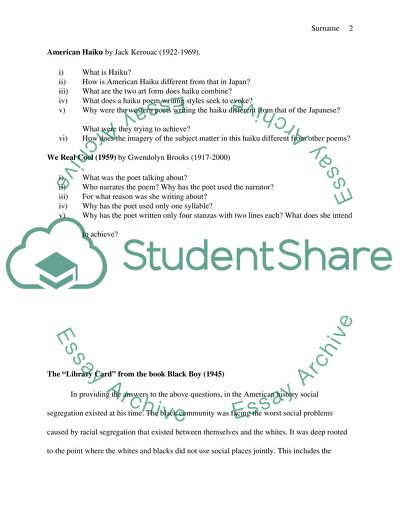 Questions & Response Paper