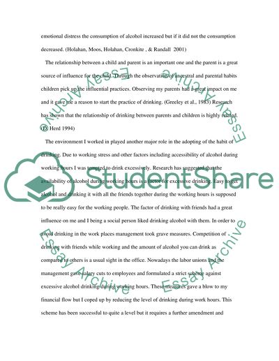 Behavior Modification and Alcoholism