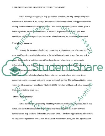 Representing the Profession in the Community