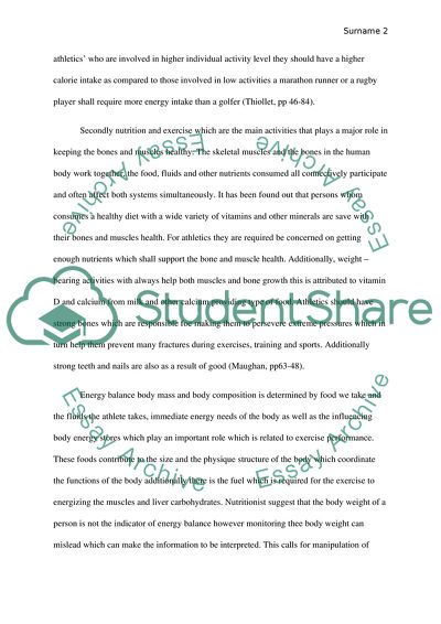 Effects Nutrition Has on Athletes