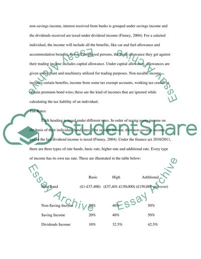 Income Tax and Corporation Tax