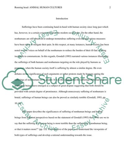 Value of Human and Nonhuman Beings