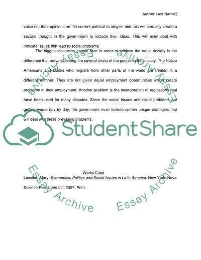 Economics, Politics and Social Issues in Latin America