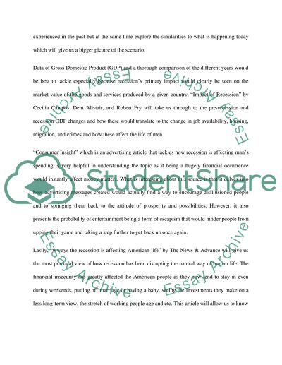 How has the recession impact mens life