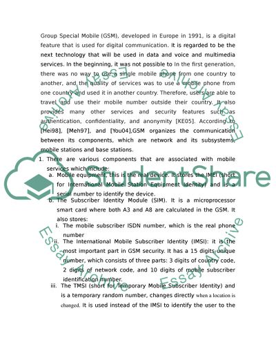 Analysis of the Mobile Technologies