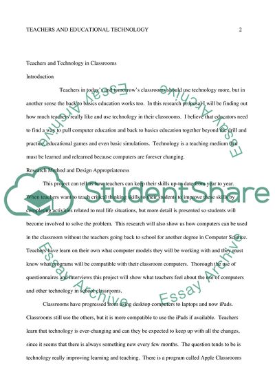 Integrating technology in the classroom essay image