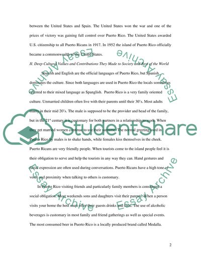 Critical Analysis of Puerto Ricans as an Ethnic Group