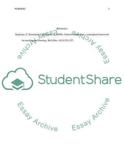 Cultural competency in nursing