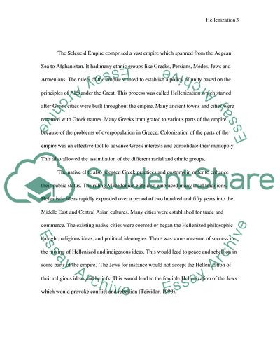 The Process of Hellenization