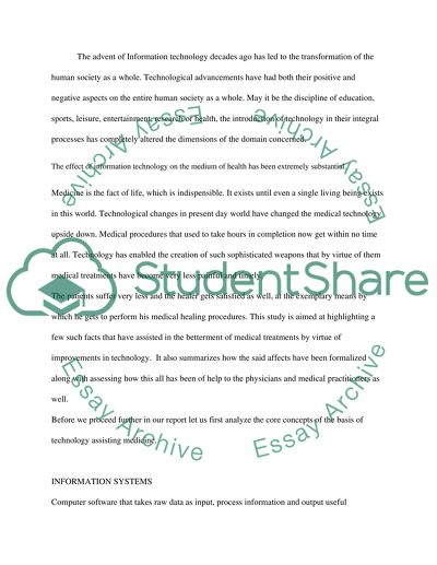 Decision Support Systems in Medicine