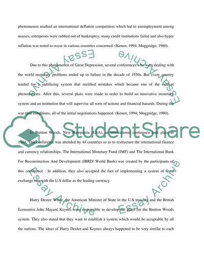 What explains the demise of the Bretton Woods system