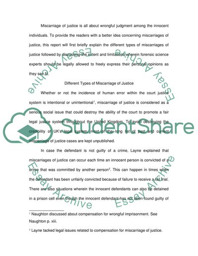 Forensic science expert witnesses should be free to express their opinion as they see fit