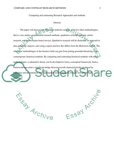 Research Approaches and Methods