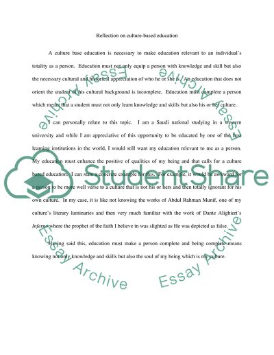 The Importance Of Culture-Based Education