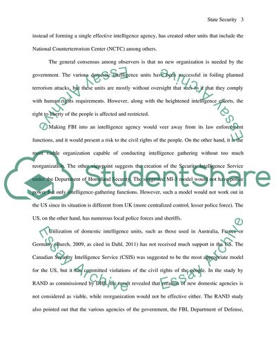 State Security and Peoples Liberty: The US Policy