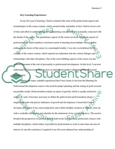 Planning for Professional Development