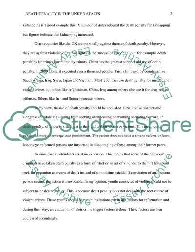 The Death Penalty in the United States