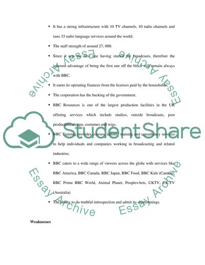 Strategic Management - BBC