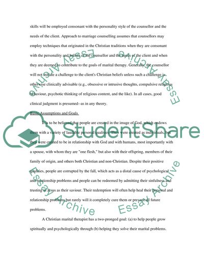 Marriage Counselling Intervention