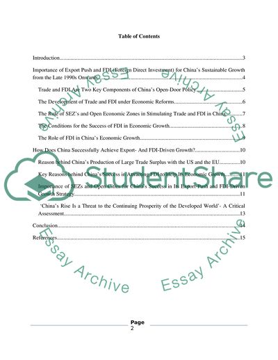 Foreign Direct Investment