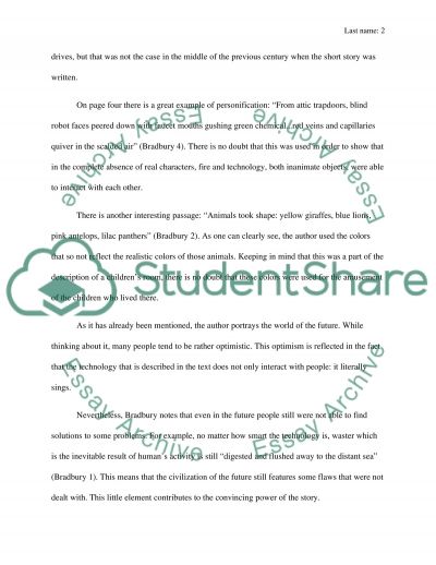There will come soft rains essay