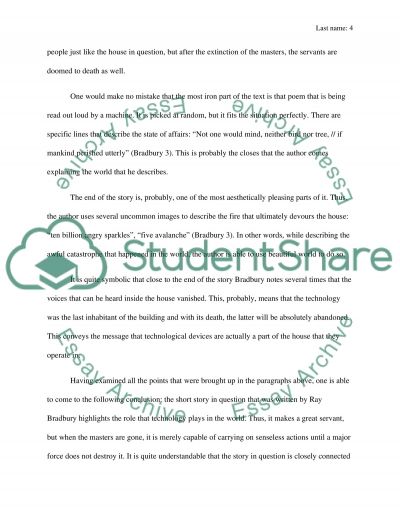 There will come soft rains essay