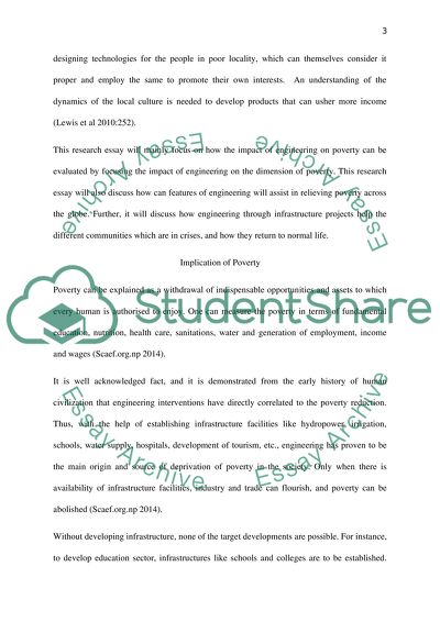 Can the effect of engineering on poverty be measured