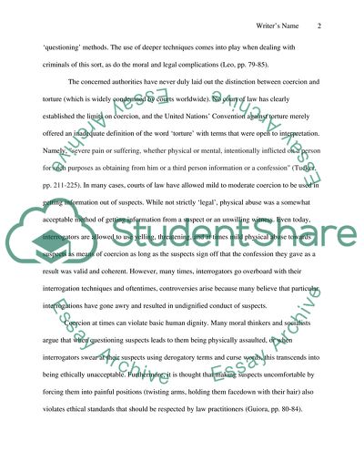 Confronting Terror: Coercion