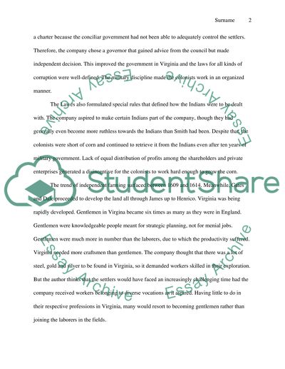 The Jamestown Fiasco