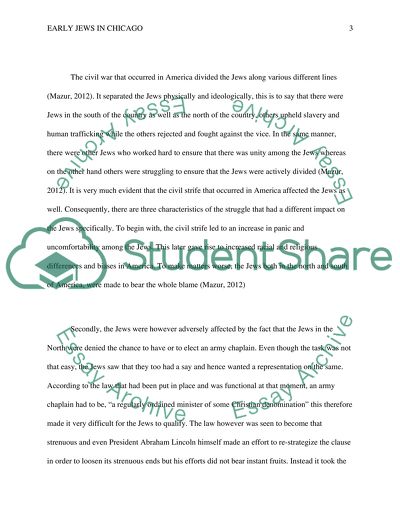 Early Jews in Chicago