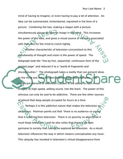 Televisions Grip on the Mind of America