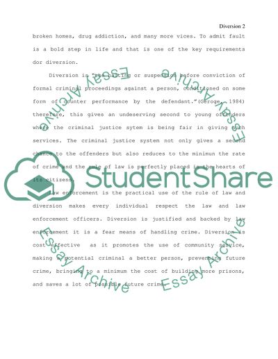 Diversion Is Better than Prison