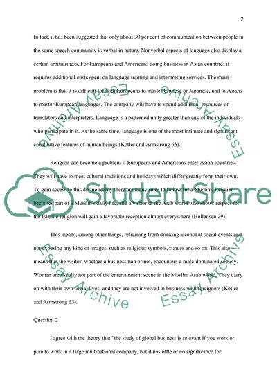 Global Marketing: a Decision-Oriented Approach