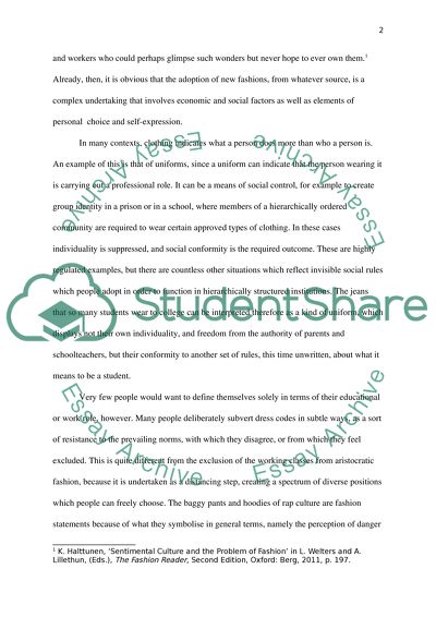 Fashion provides one of the most ready means