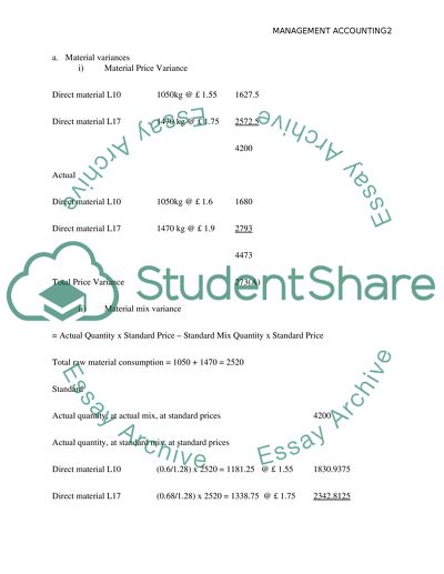 Management accounting