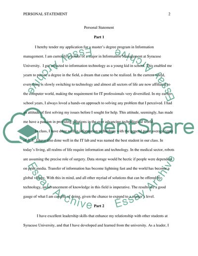 Master of Science in Information Management