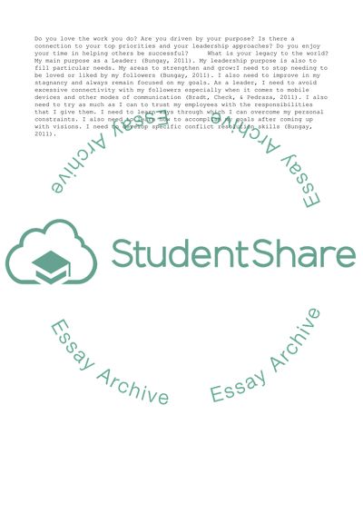 My Leadership Action Plan