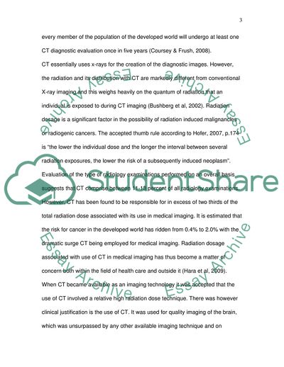 Assessment of the Compliance of Radiation Dosage Guidelines for Computed Tomography