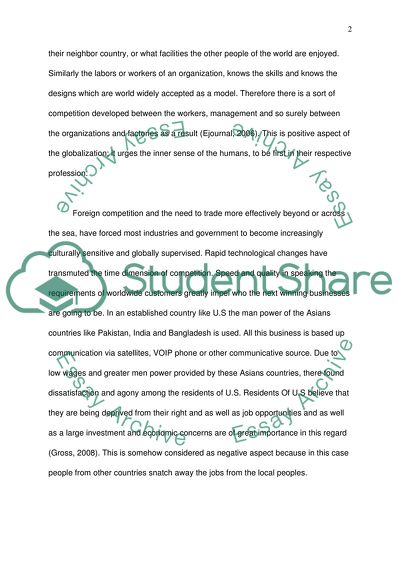 The Major Query of Globalization in a Specific Country