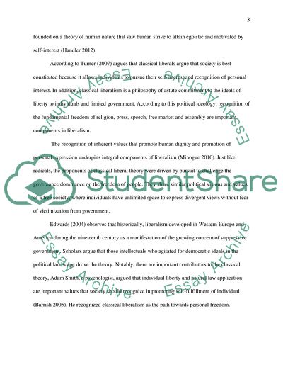 Classic Liberalism: Which of the Theories Is the Most Convincing and Why