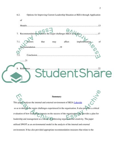 IKEAs Leadership and Management